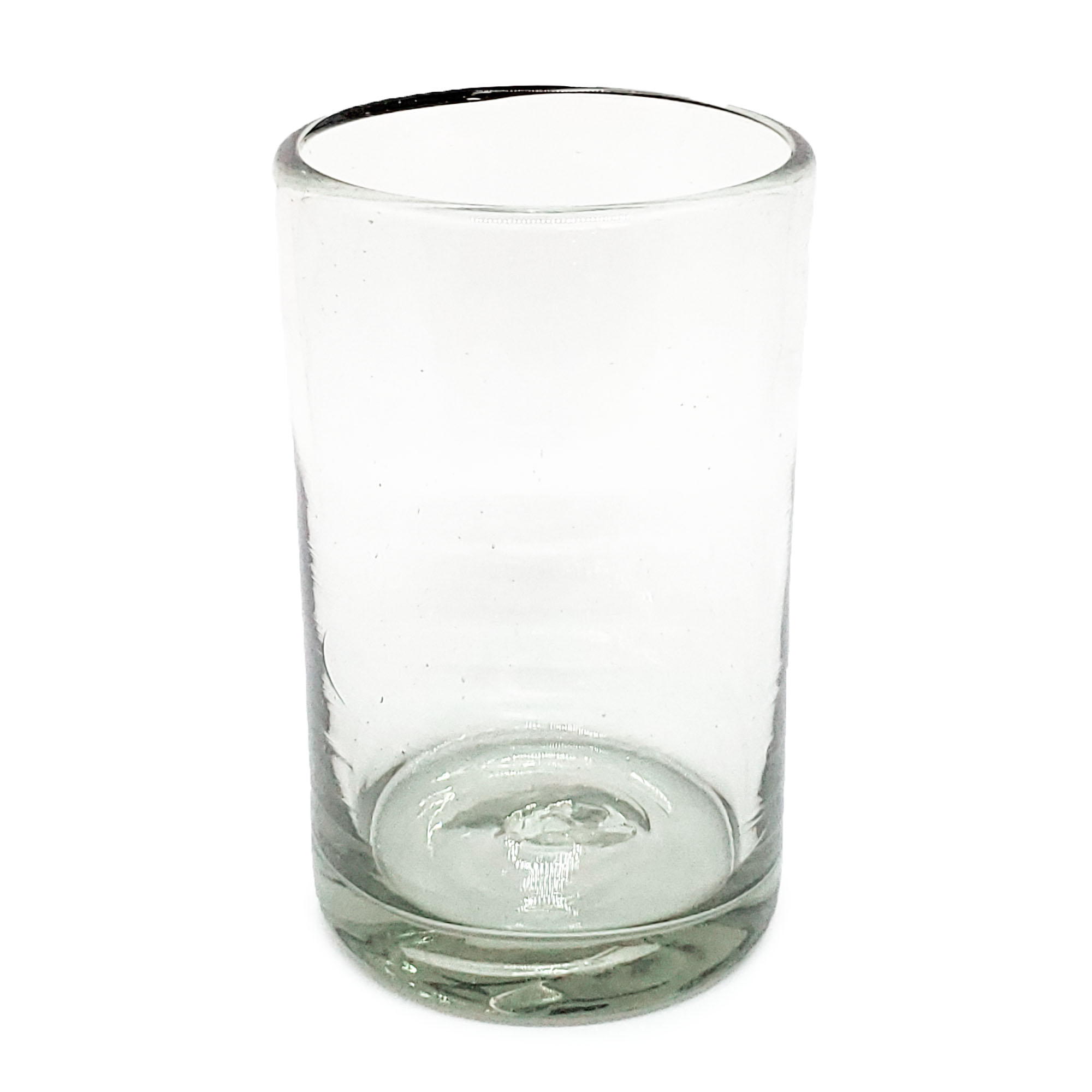 VIDRIO SOPLADO / Juego de 6 vasos grandes transparentes / Éstos artesanales vasos le darán un toque clásico a su bebida favorita.